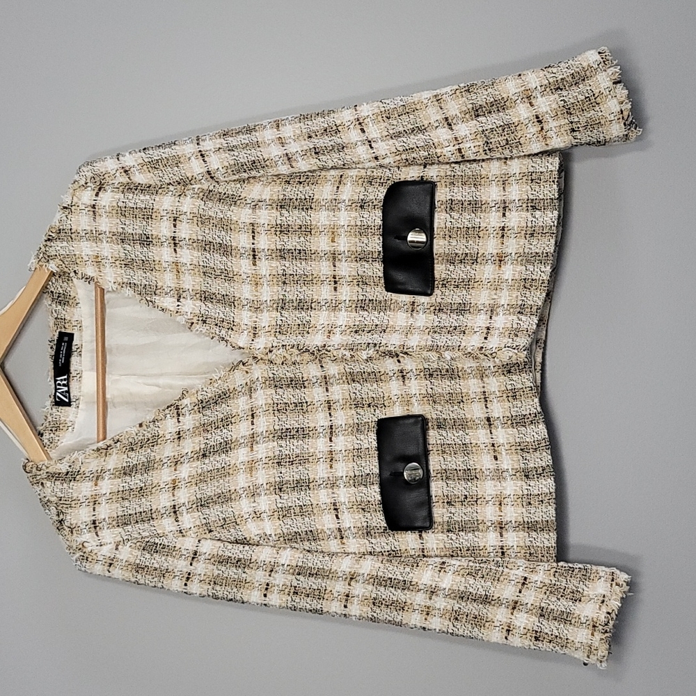 Zara Tweed Jacket, Size Medium